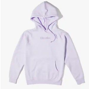 Glossier Embroidered Lavender Hoodie